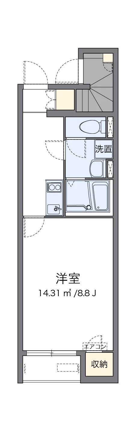 代表的な間取のため実際の間取とは異なる場合があります