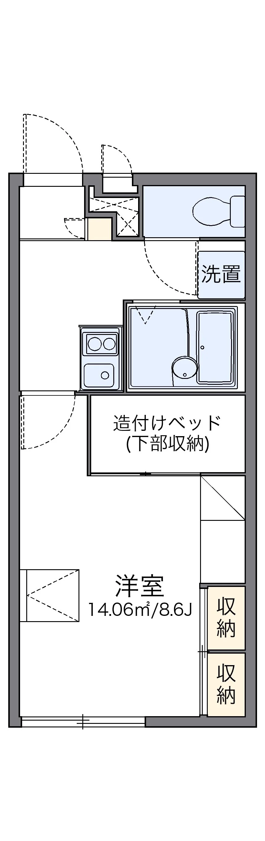 代表的な間取のため実際の間取とは異なる場合があります