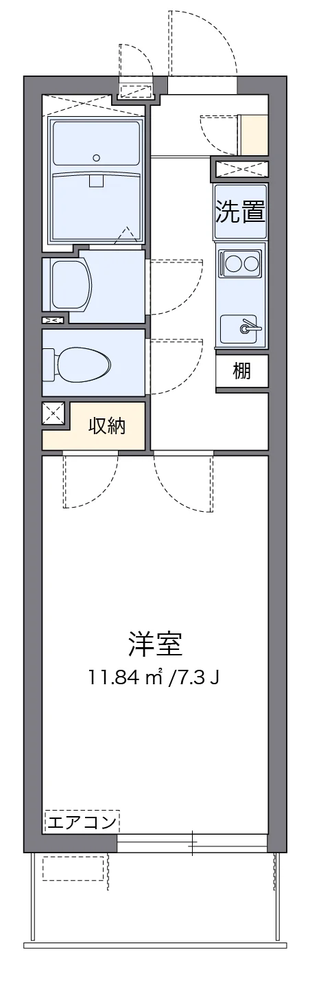 代表的な間取のため実際の間取とは異なる場合があります
