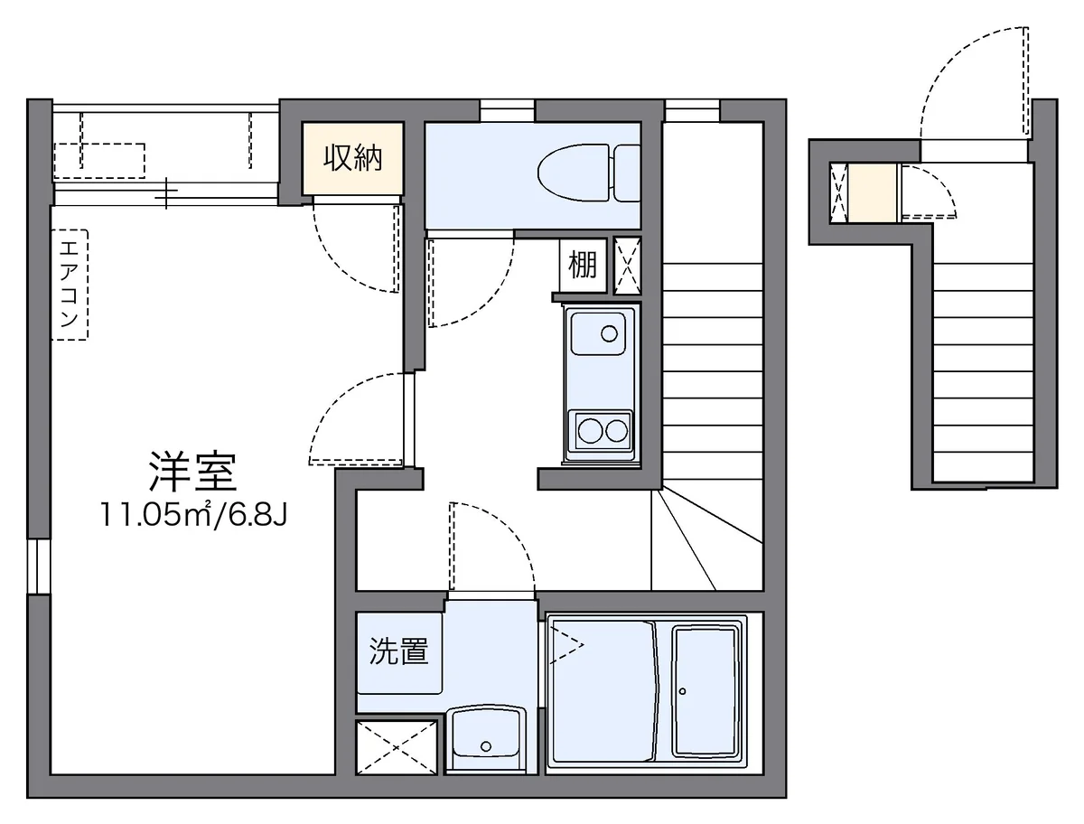 代表的な間取のため実際の間取とは異なる場合があります