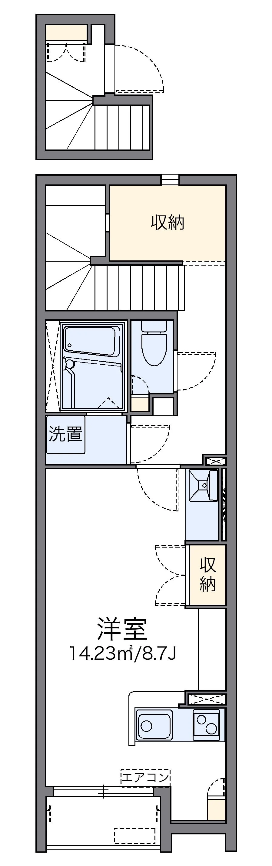 代表的な間取のため実際の間取とは異なる場合があります