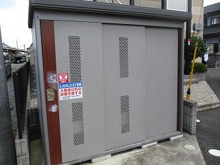 入居者専用ゴミ庫です。