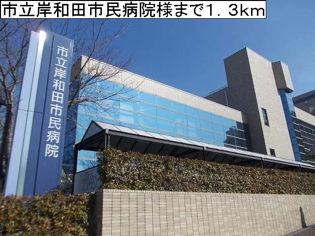 市立岸和田市民病院まで1300m