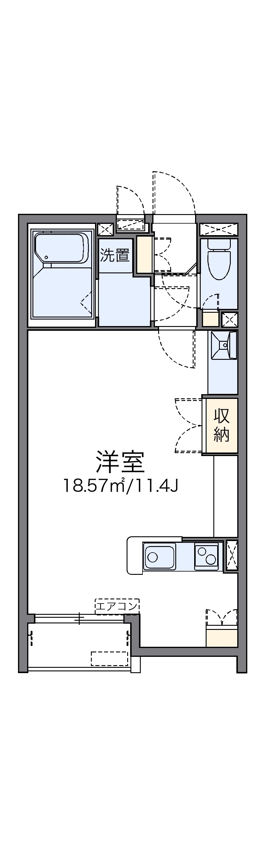 代表的な間取のため実際の間取とは異なる場合があります