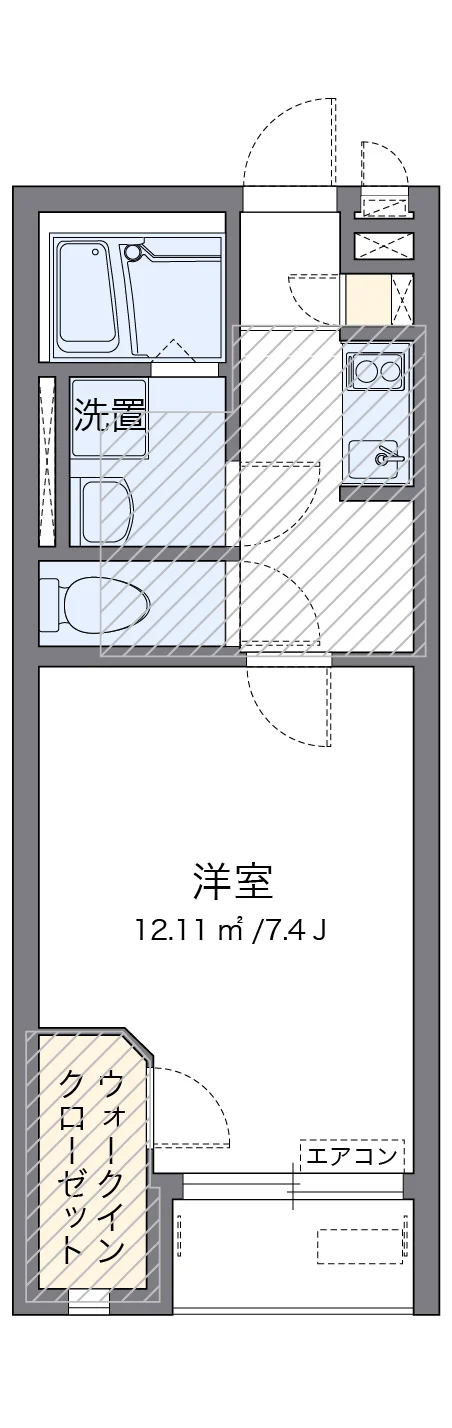 代表的な間取のため実際の間取とは異なる場合があります