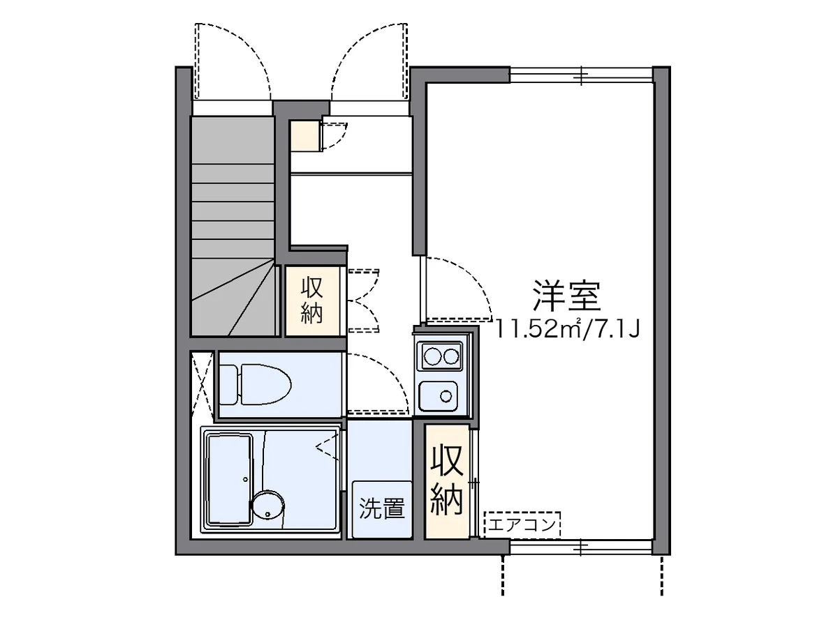 代表的な間取のため実際の間取とは異なる場合があります