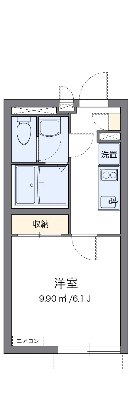 代表的な間取のため実際の間取とは異なる場合があります