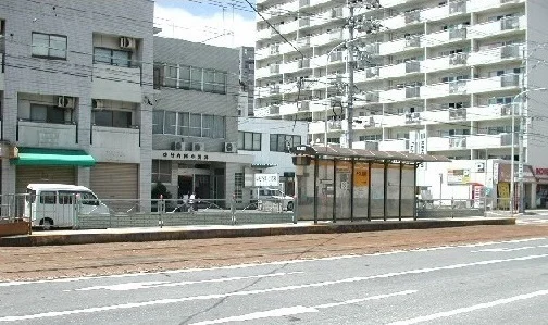 舟入南町電停まで950m