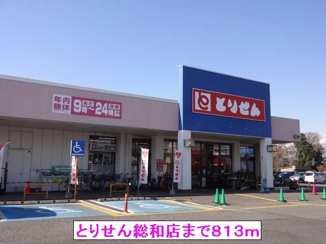 とりせん総和店まで813m