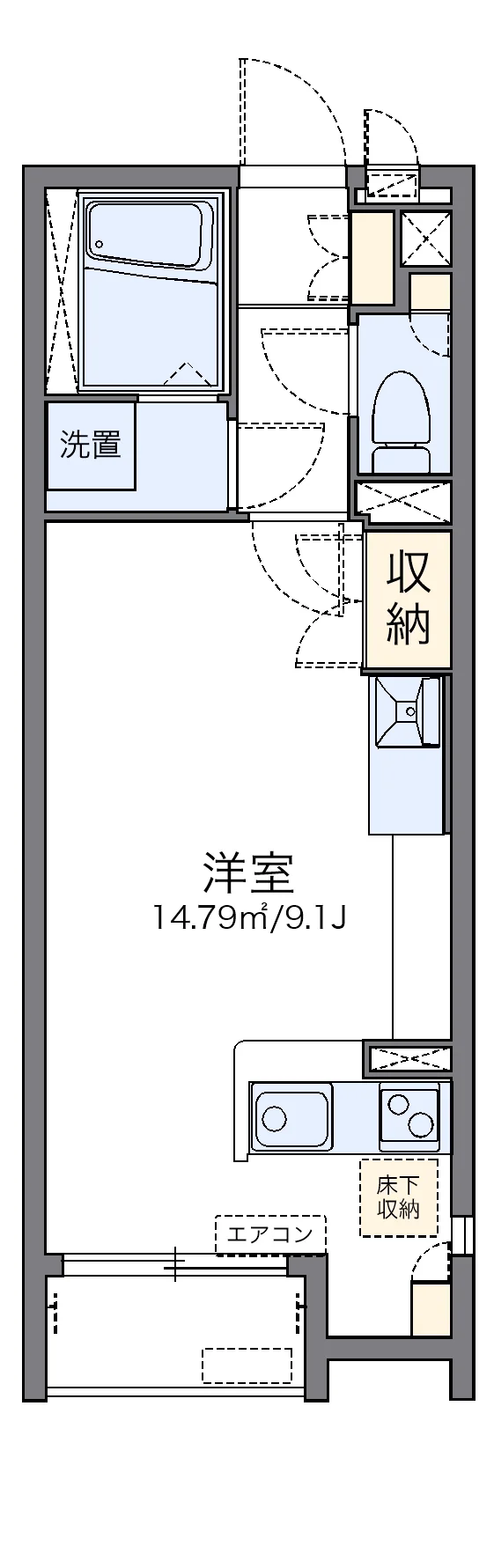 代表的な間取のため実際の間取とは異なる場合があります