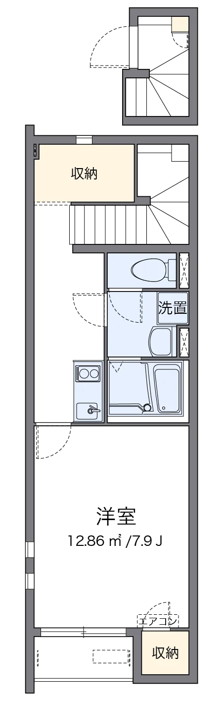 代表的な間取のため実際の間取とは異なる場合があります