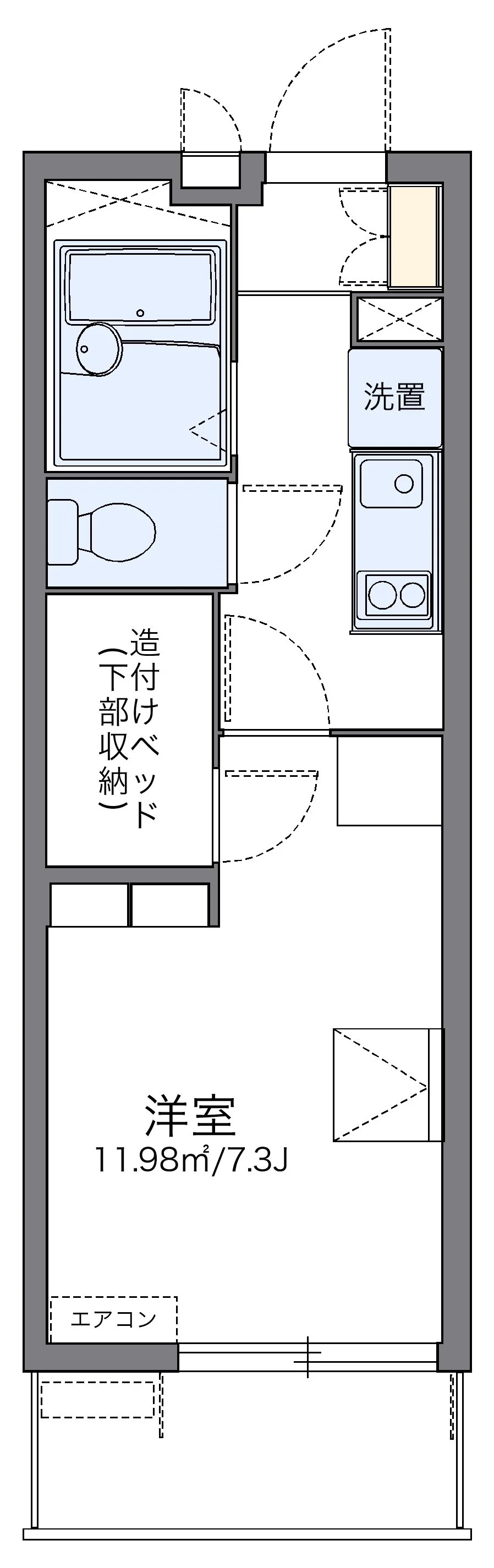 代表的な間取のため実際の間取とは異なる場合があります