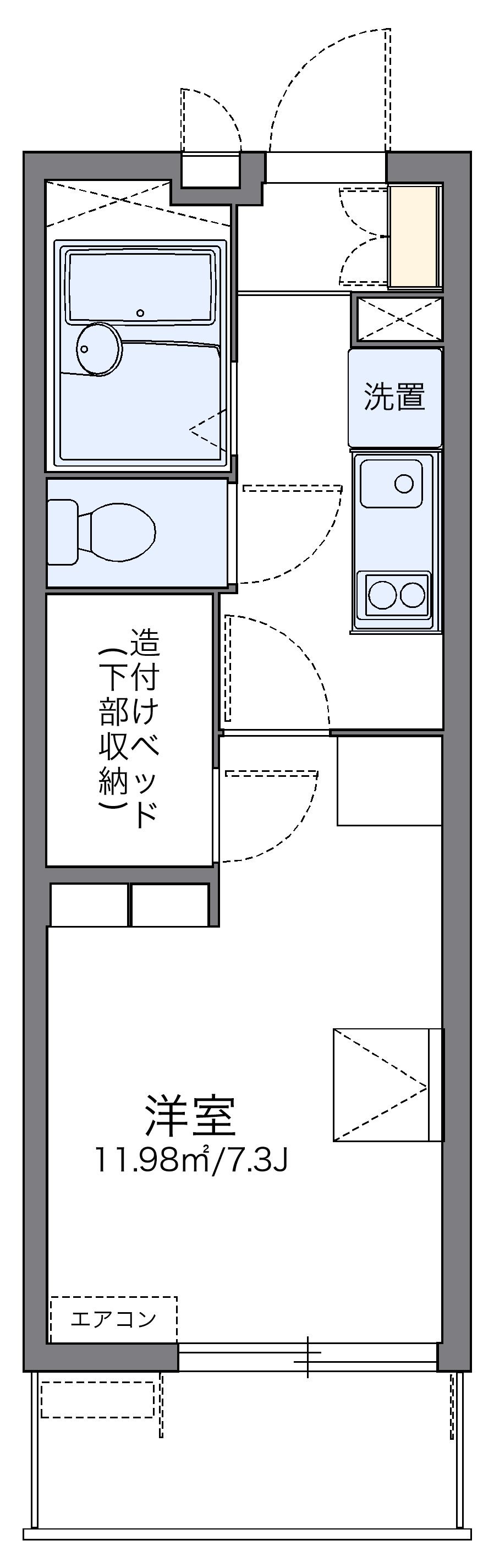 代表的な間取のため実際の間取とは異なる場合があります