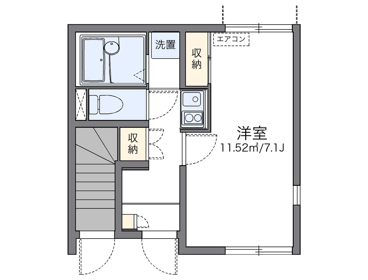 代表的な間取のため実際の間取とは異なる場合があります