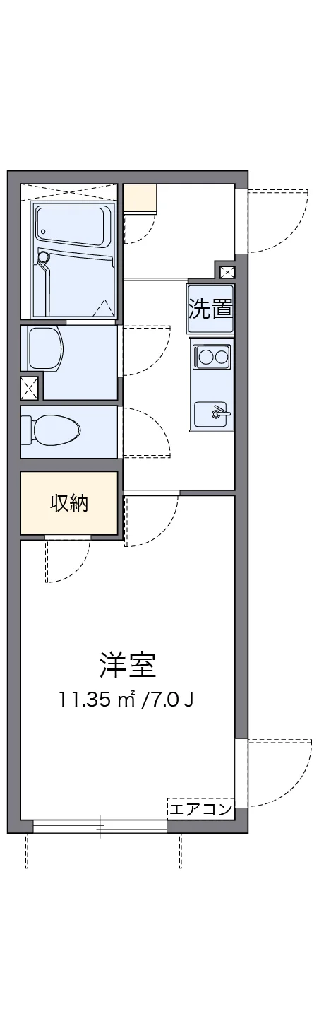 代表的な間取のため実際の間取とは異なる場合があります