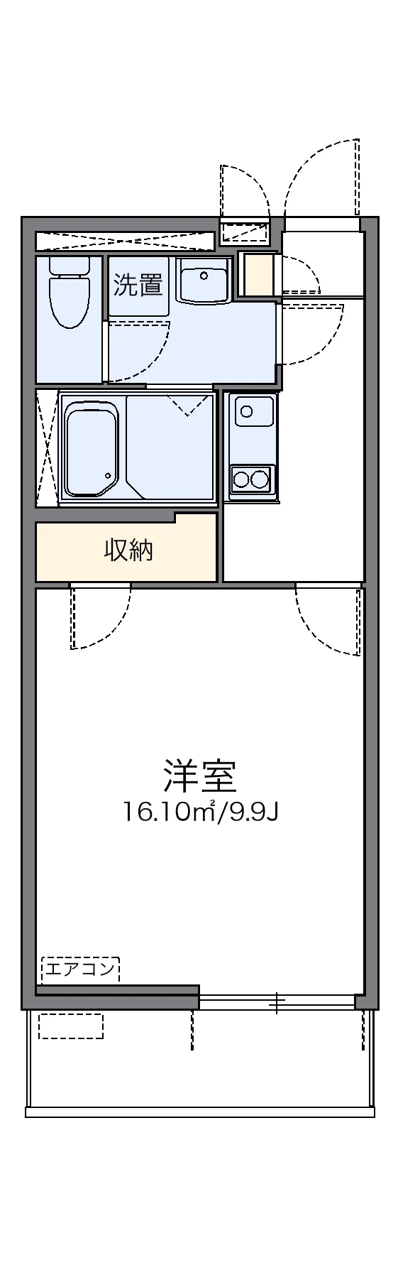 代表的な間取のため実際の間取とは異なる場合があります