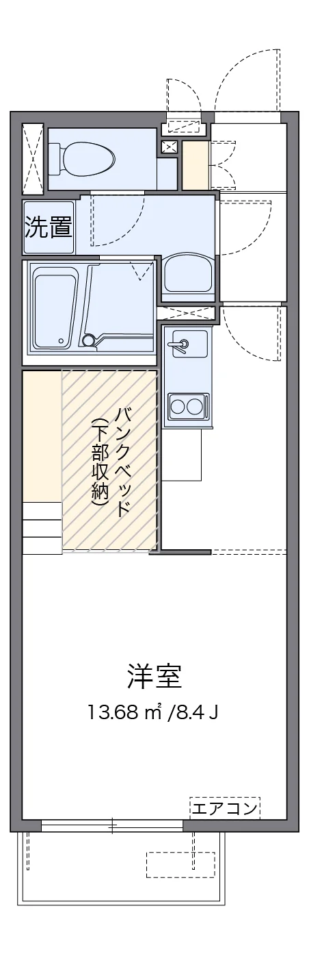 代表的な間取のため実際の間取とは異なる場合があります