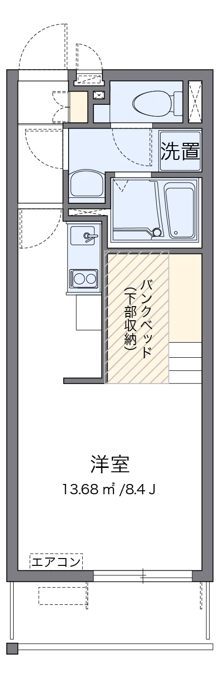 代表的な間取のため実際の間取とは異なる場合があります