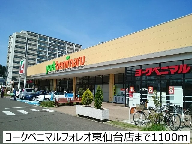 ヨークベニマル東仙台店まで1100m