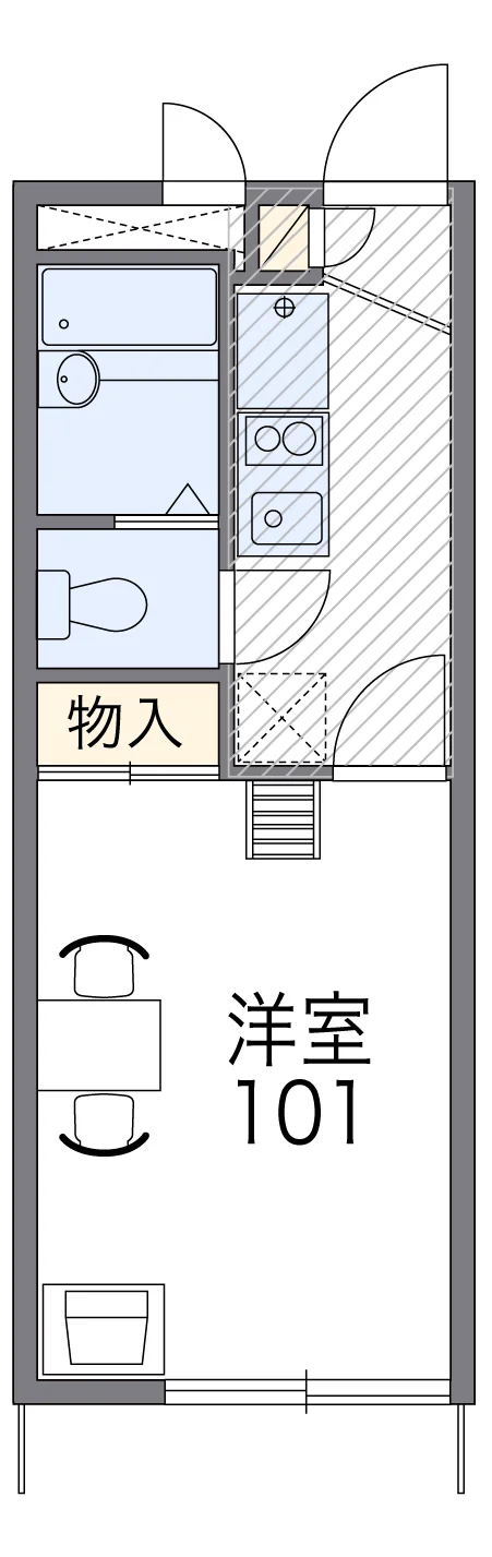 代表的な間取のため実際の間取とは異なる場合があります