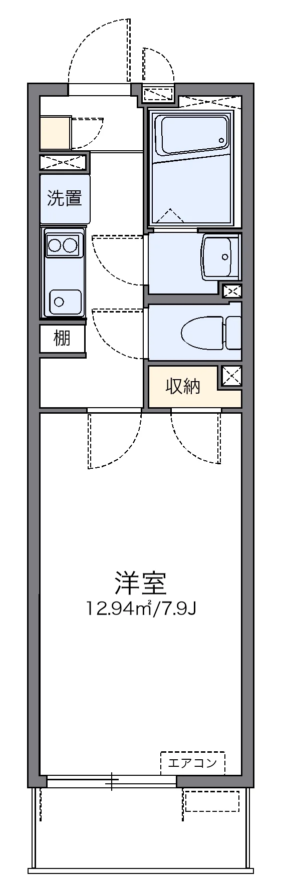代表的な間取のため実際の間取とは異なる場合があります
