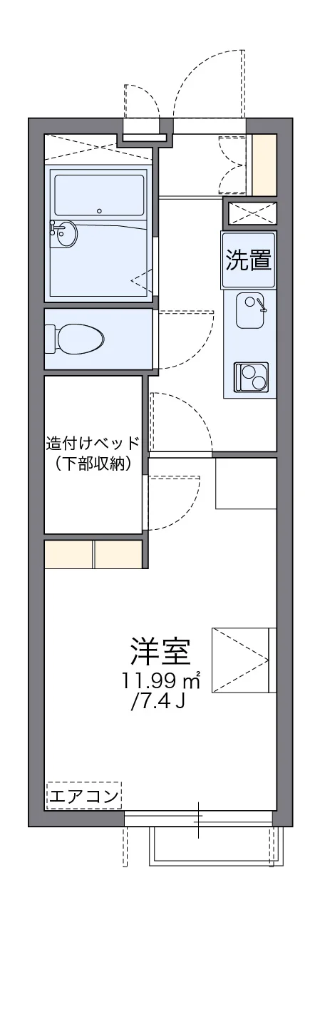 代表的な間取のため実際の間取とは異なる場合があります