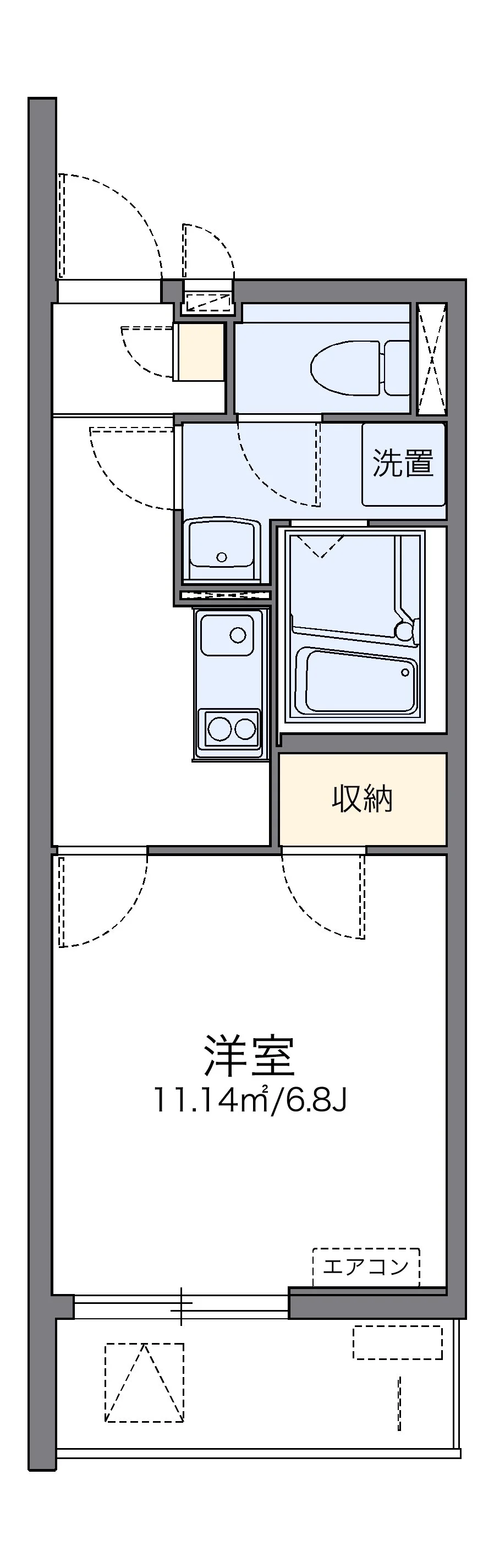 代表的な間取のため実際の間取とは異なる場合があります