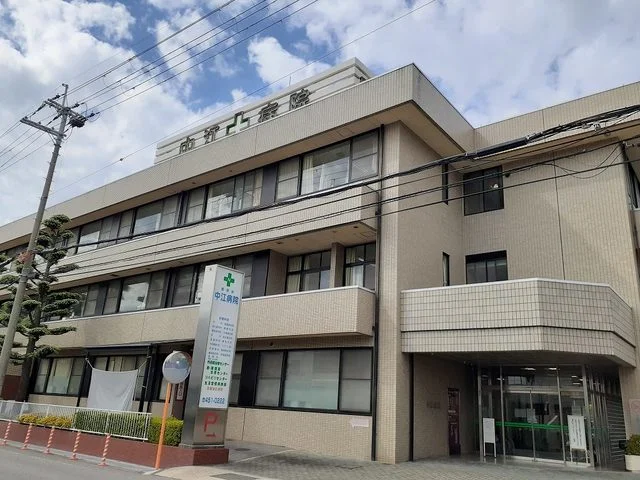 中江病院様まで1800m