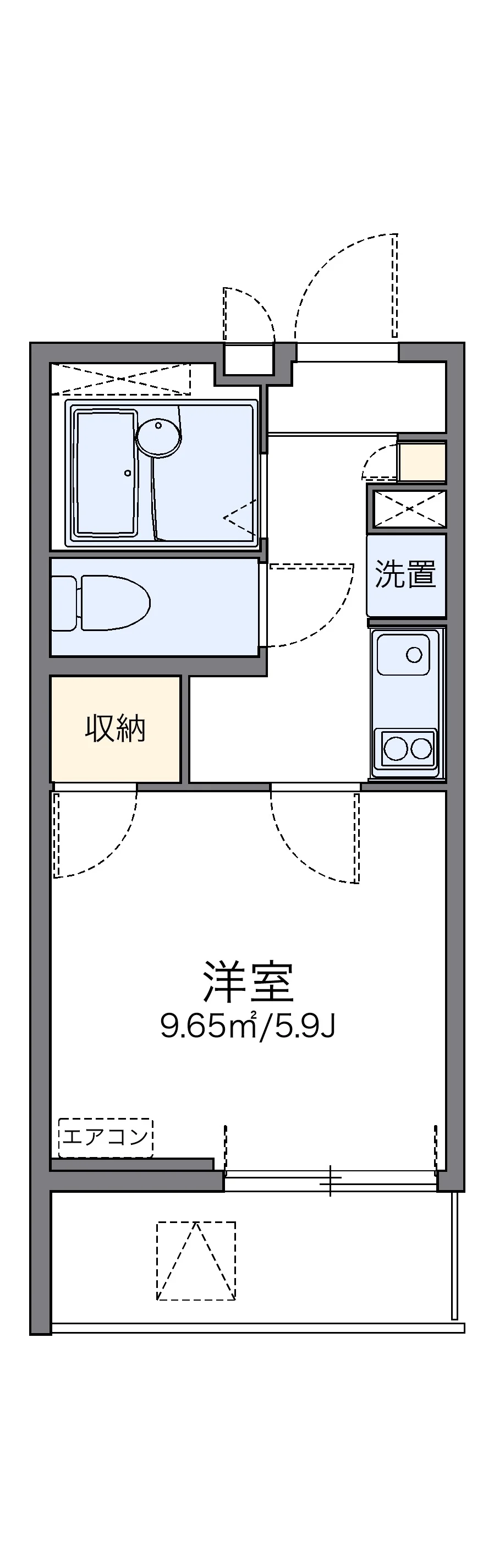 代表的な間取のため実際の間取とは異なる場合があります