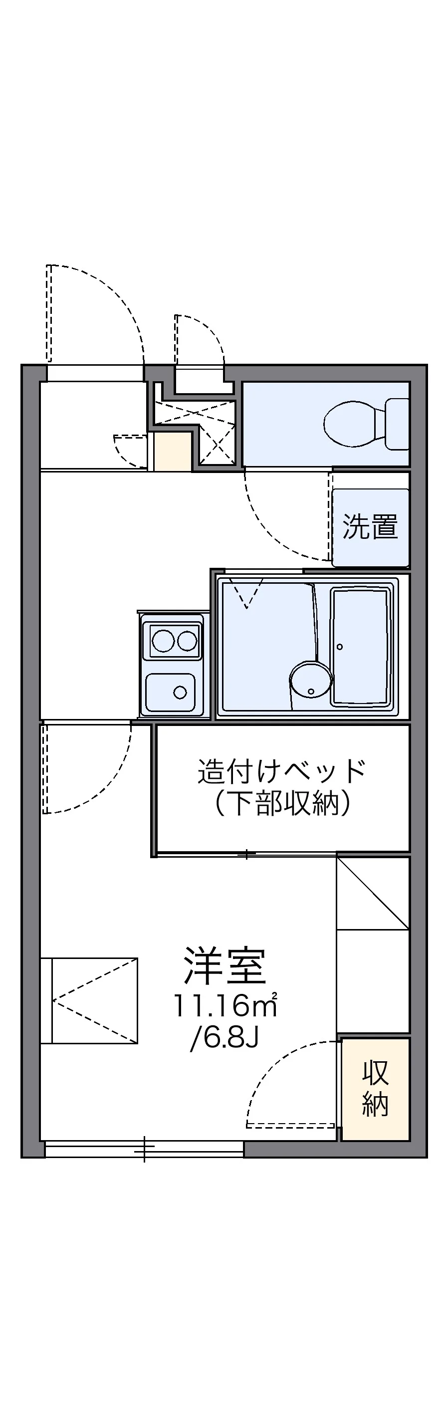代表的な間取のため実際の間取とは異なる場合があります