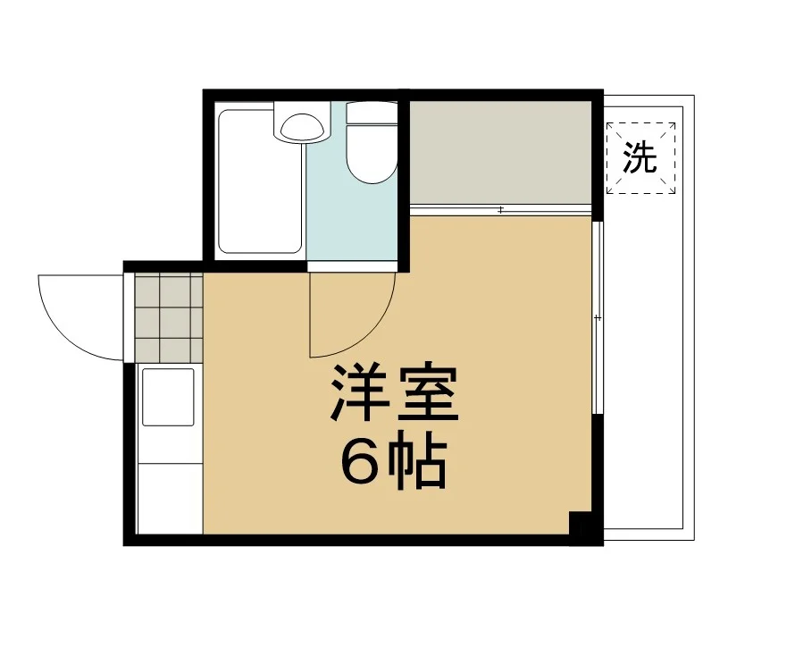 洋室６帖のお部屋です♪収納が大きくていいですね☆