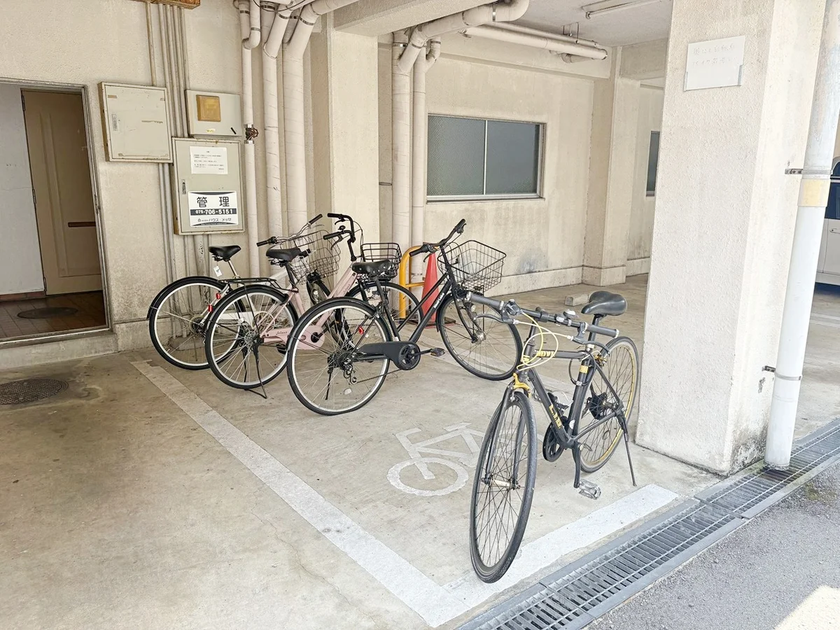 駐輪スペースがあります🚲レンタサイクルもぜひご利用ください☺