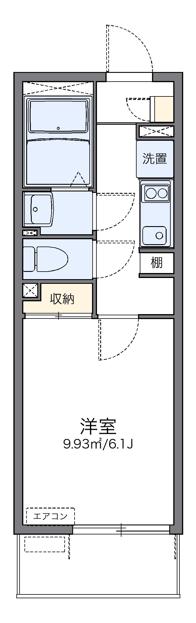 代表的な間取のため実際の間取とは異なる場合があります