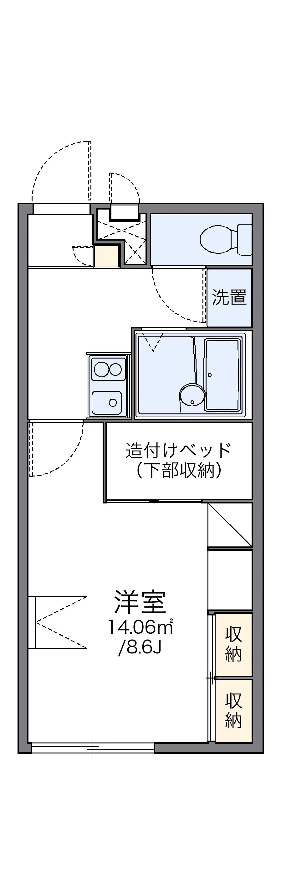 代表的な間取のため実際の間取とは異なる場合があります