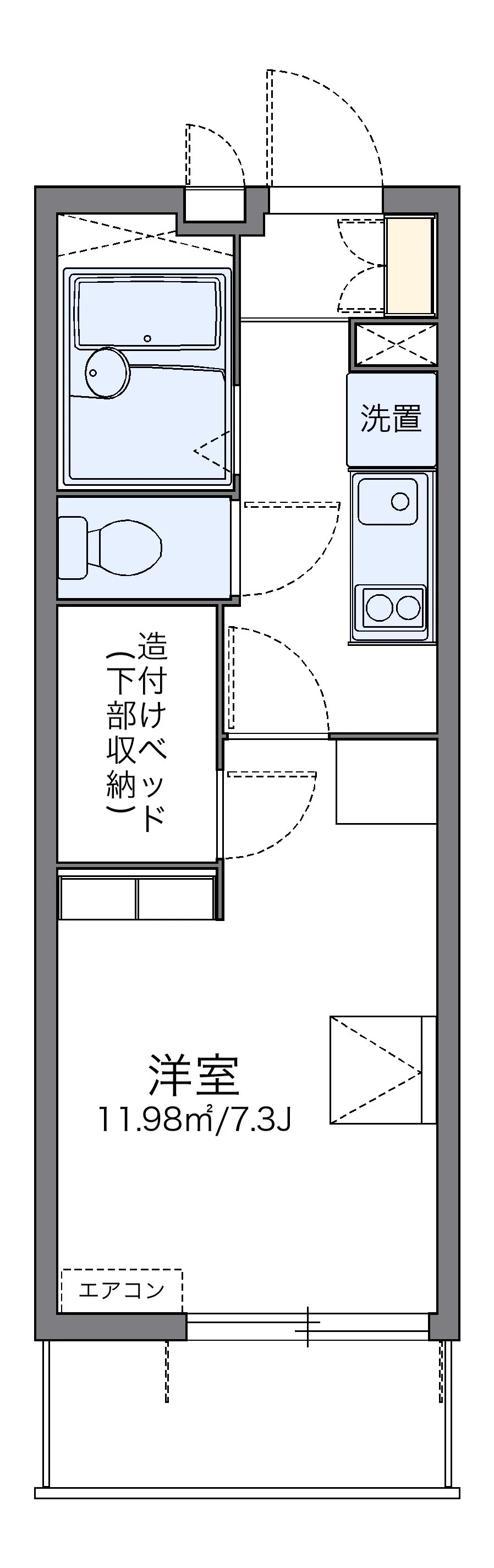 代表的な間取のため実際の間取とは異なる場合があります