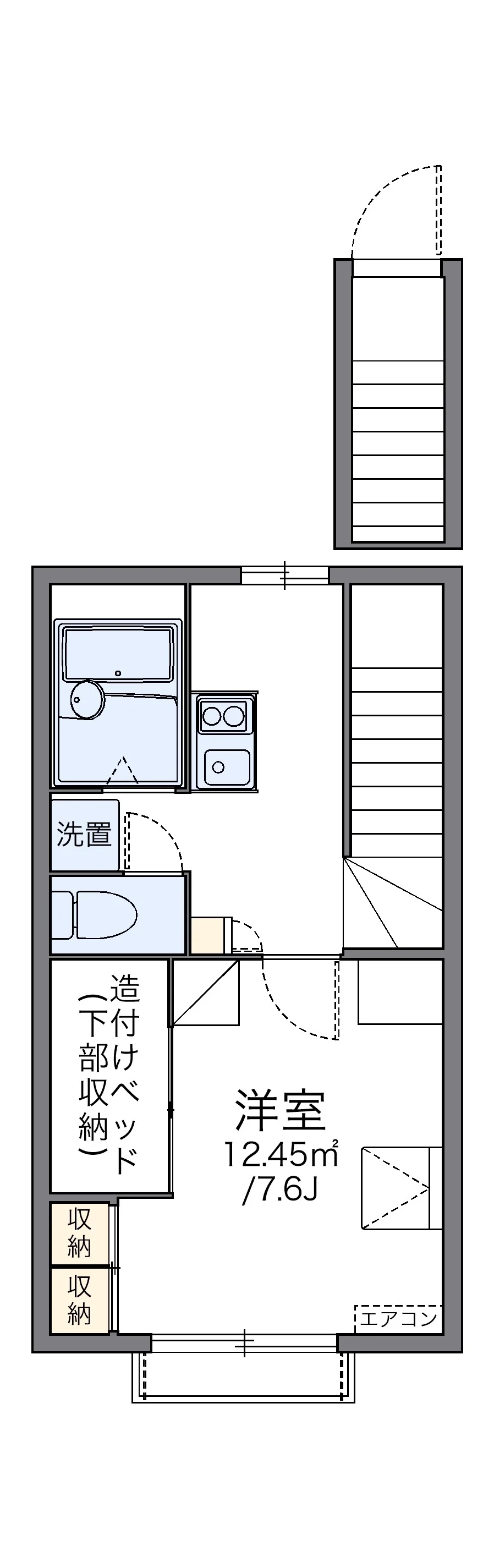 代表的な間取のため実際の間取とは異なる場合があります