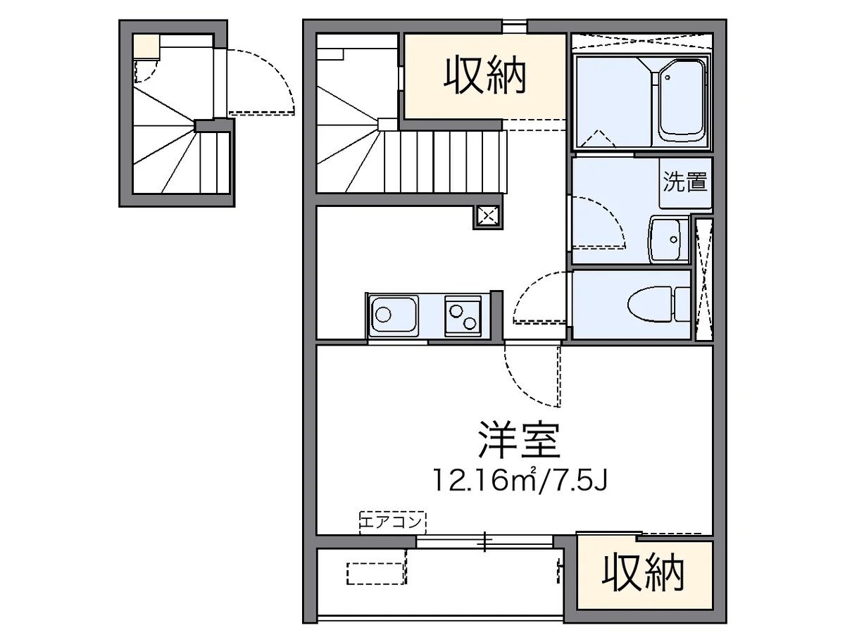 代表的な間取のため実際の間取とは異なる場合があります
