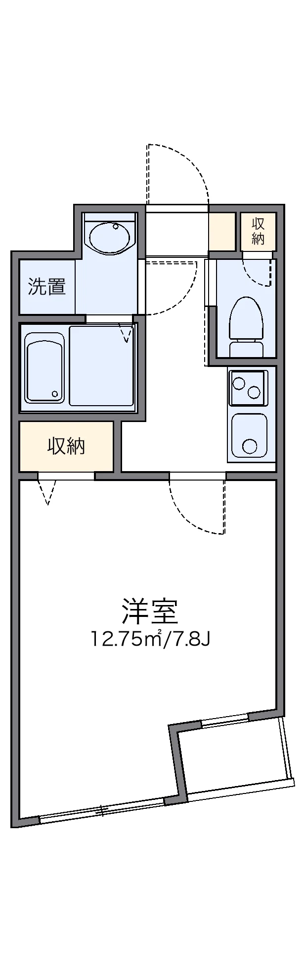 代表的な間取のため実際の間取とは異なる場合があります