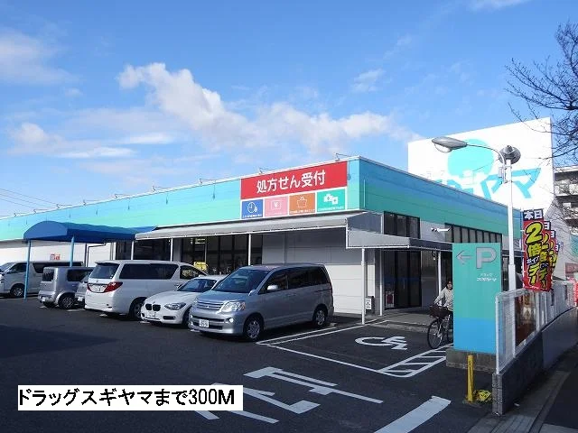 ドラッグスギヤマまで300m
