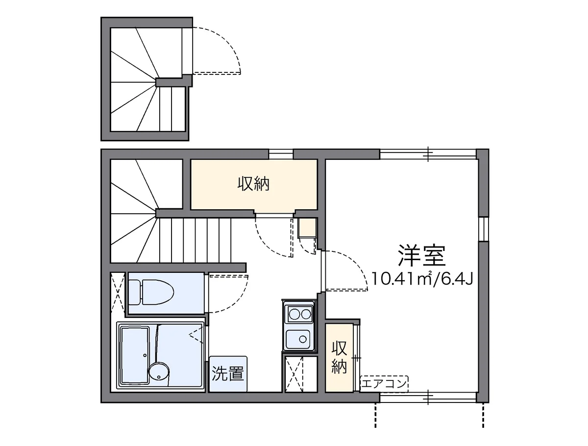 代表的な間取のため実際の間取とは異なる場合があります