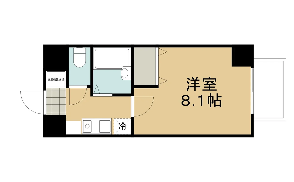 バス・トイレセパレートの広めで使いやすい間取りです☆