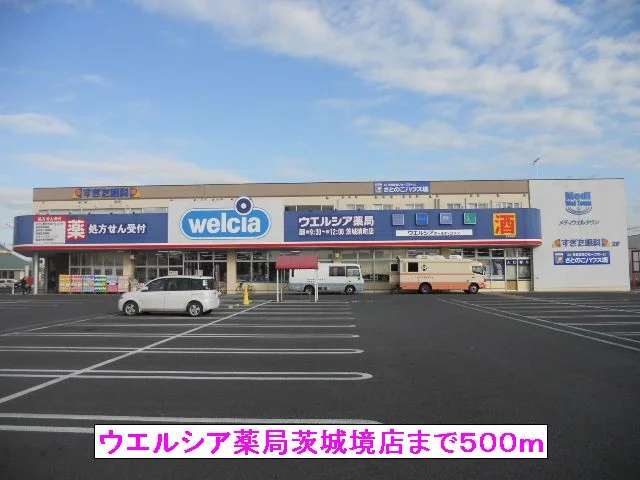 ウエルシア薬局茨城境店まで500m