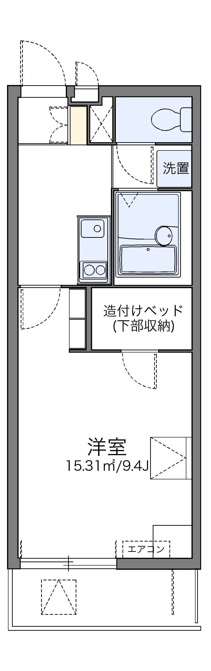 代表的な間取のため実際の間取とは異なる場合があります