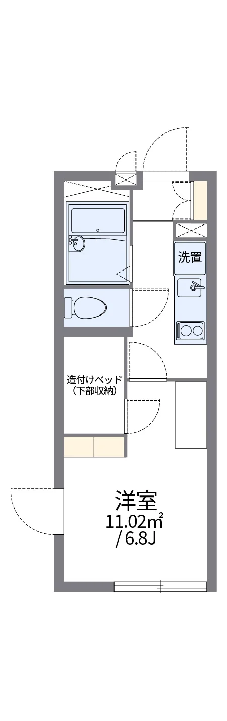 代表的な間取のため実際の間取とは異なる場合があります