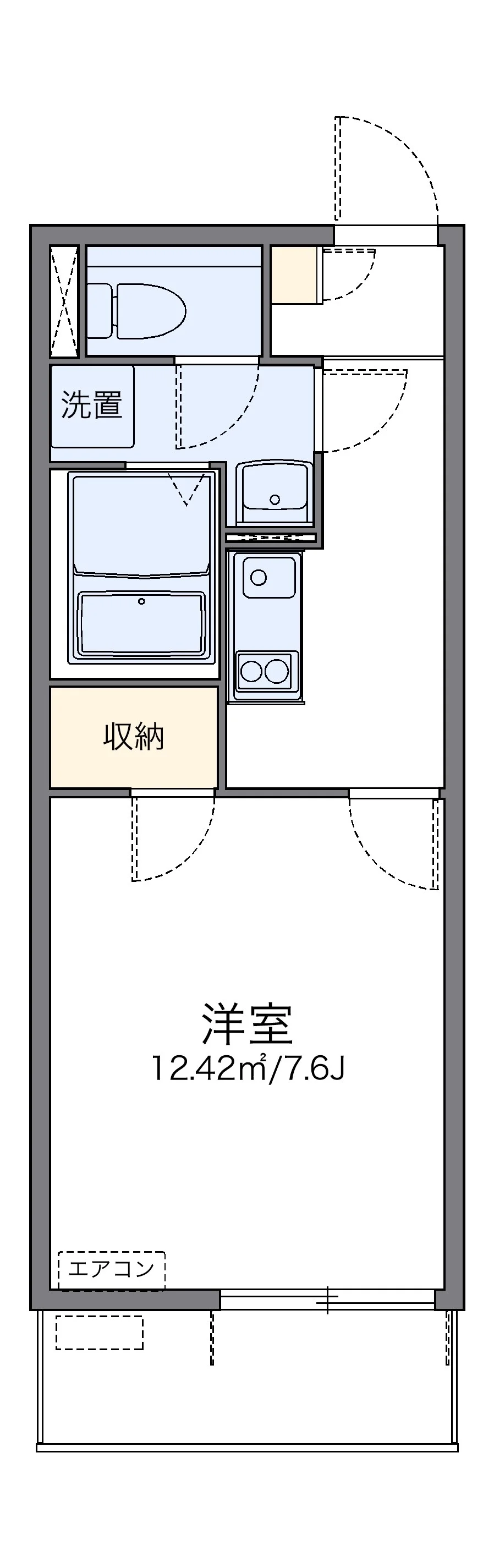 代表的な間取のため実際の間取とは異なる場合があります