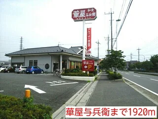 華屋与兵衛まで1920m