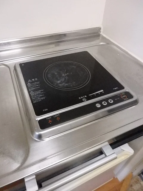 1口電気コンロタイプです