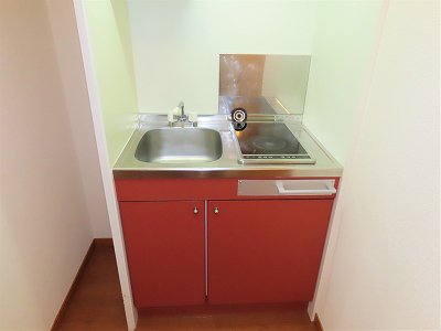 2口の電気コンロまたはIHコンロとなります