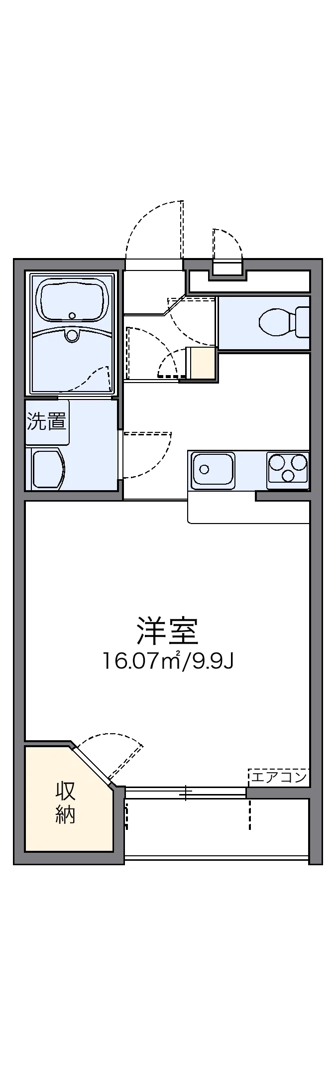 代表的な間取のため実際の間取とは異なる場合があります