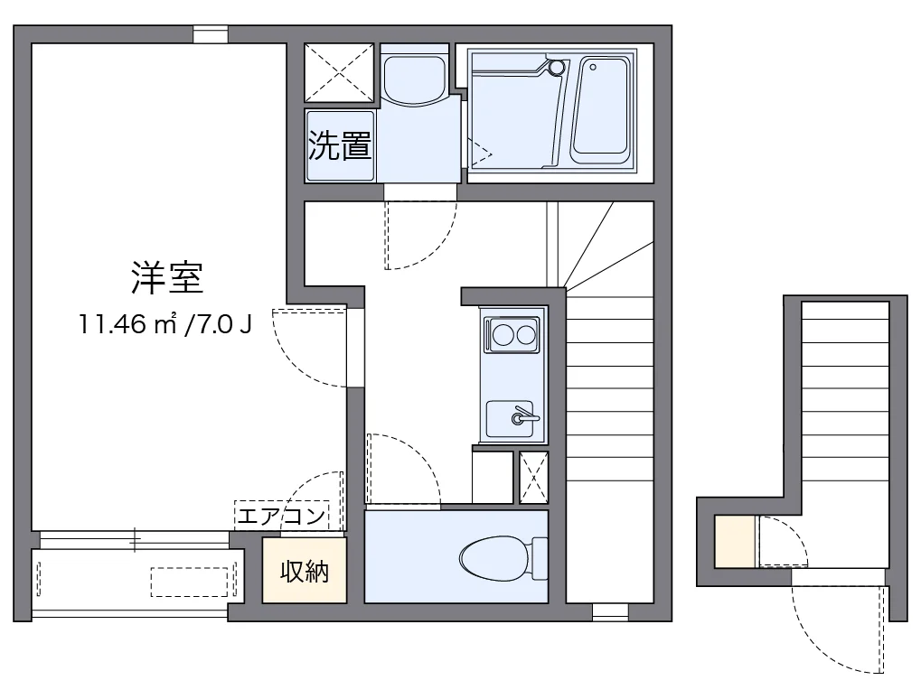 代表的な間取のため実際の間取とは異なる場合があります